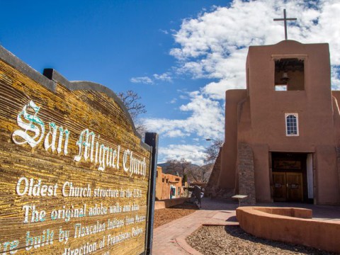 San Miquel Church Sign