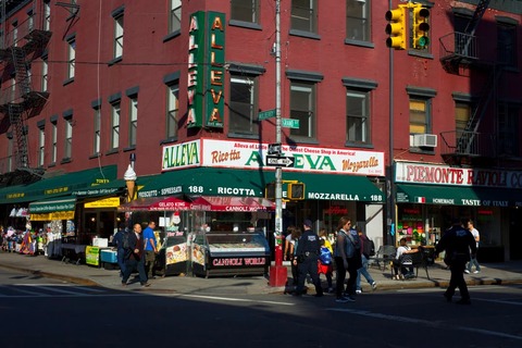 Straatbeeld van Little Italy in New York