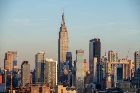 Uitzicht op Empire State Building