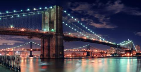 Brooklyn Bridge by night