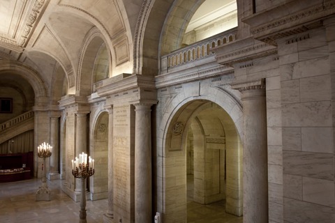 Binnenaanzicht van de The New York Public Library