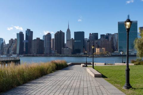 Manhattan Skyline vanuit Queens, New York