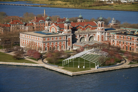 hoofdgebouw van Ellis Island