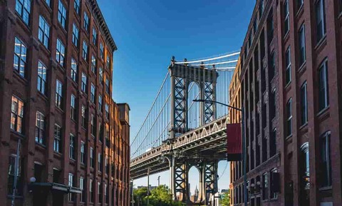 Manhattan Bridge Tower DUMBO, New York City USA