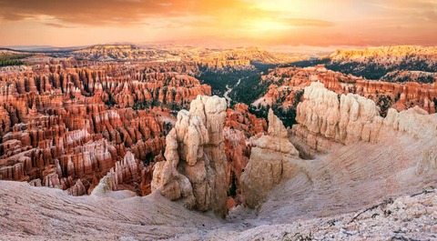 Bryce Canyon National Park, Utah, USA incredibly colorful scenery, beautiful natural landscape. Concept, tourism, travel landmark