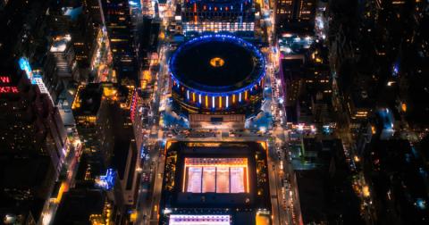 Uitzicht op Madison Square Garden