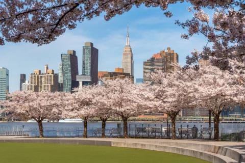 Manhattan Skyline vanuit Queens, New York