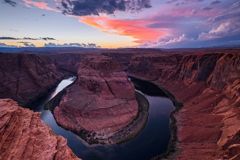 Horseshoe bend in Page, Arizona