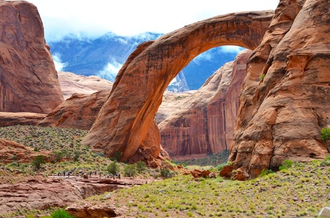 Rainbow Bridge in Page Arizona, USA