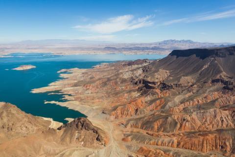 Uitzicht op Lake Mead