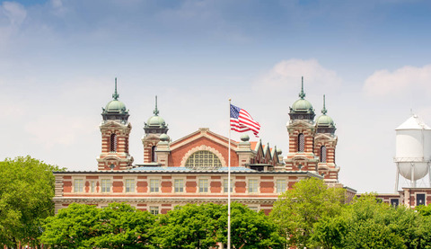 hoofdgebouw van Ellis Island