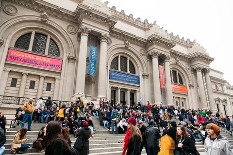 Drukte in het Metropolitan Museum of Art