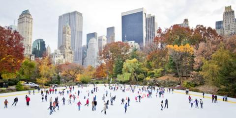 Schaatsbaan in Central Park